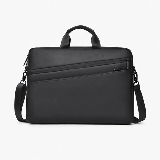 The Sunday Avenue Black Messenger Bag Laptop Protection - Alistair