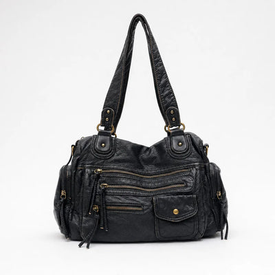 The Sunday Avenue Black School Backpack With Organisers - Chloe