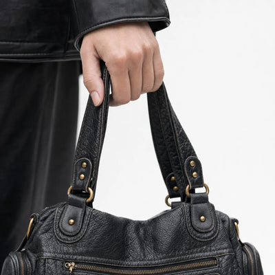 The Sunday Avenue Black School Backpack With Organisers - Chloe