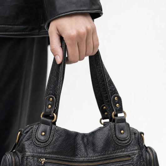 The Sunday Avenue Black School Backpack With Organisers - Chloe
