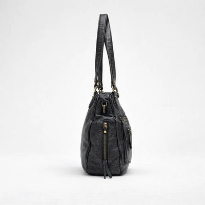 The Sunday Avenue Black School Backpack With Organisers - Chloe