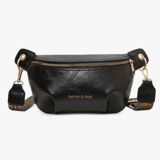 The Sunday Avenue Black Sleek Travel Bum Bag - Grace