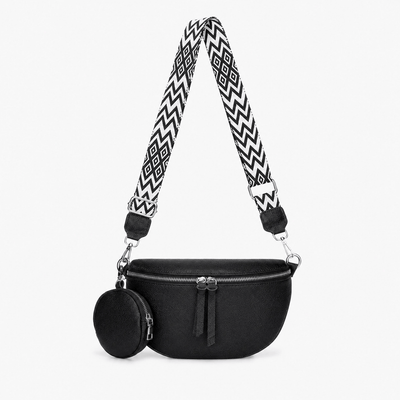 The Sunday Avenue Black Sleek Waist Pack - Diana