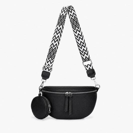 The Sunday Avenue Black Sleek Waist Pack - Diana