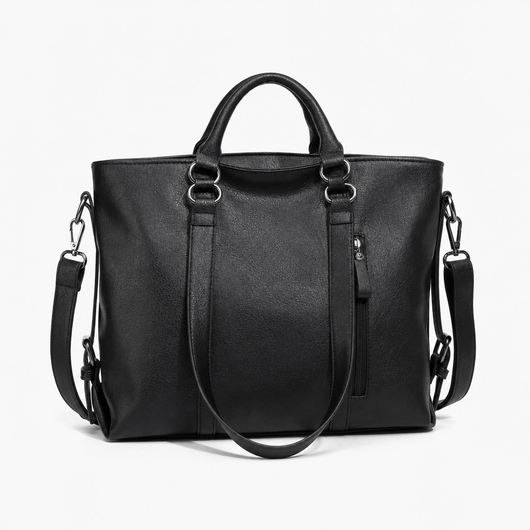 The Sunday Avenue Black Spacious Daily Tote - Hester for Effortless Days