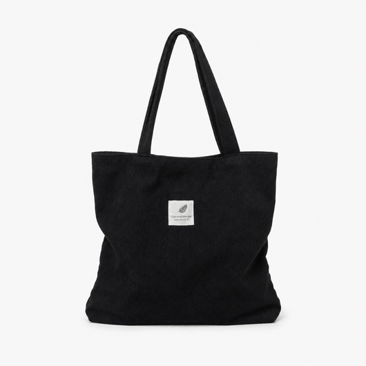 The Sunday Avenue Black Tote Bag Spacious Organiser - Amelia