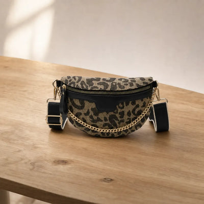 The Sunday Avenue Black Travel Bum Bag - Elspeth, handsfree ease