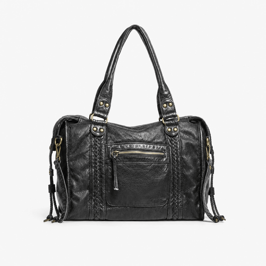 The Sunday Avenue Black Vintage Handbag Everyday - Lydia: Daily Delight