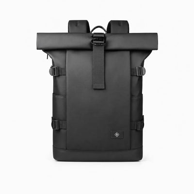 The Sunday Avenue Black Waterproof Laptop Backpack - Ivor