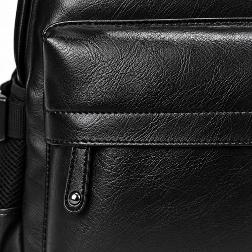 Waterproof PU Leather 17-Inch Laptop Backpack - Persephone