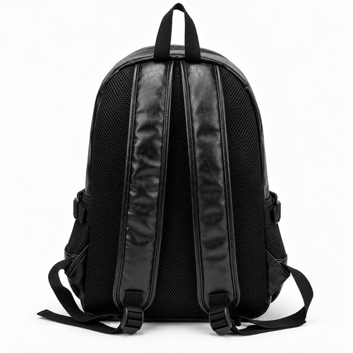 Waterproof PU Leather 17-Inch Laptop Backpack - Persephone