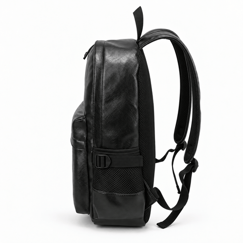 Waterproof PU Leather 17-Inch Laptop Backpack - Persephone