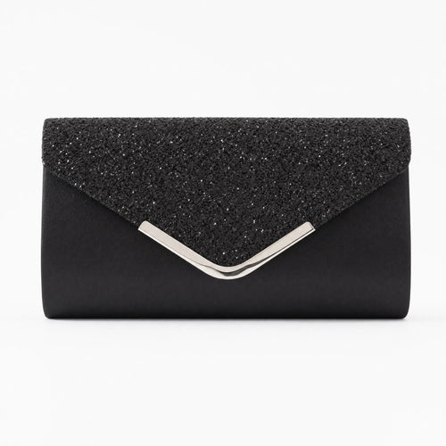 Wedding Glitter Flap Clutch - Philippa