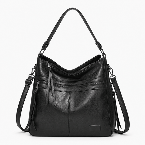 Women's PU Leather Multi-Compartment Shoulder Bag - Dahlia