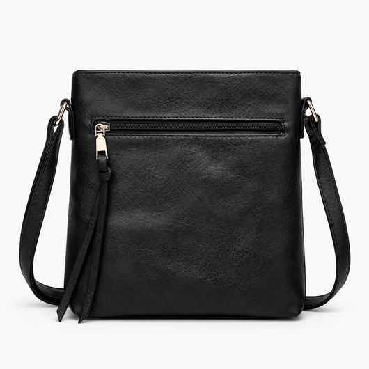 The Sunday Avenue Black Women's Medium Brown Leather Hobo Crossbody Bag with Removable Inner Pouch