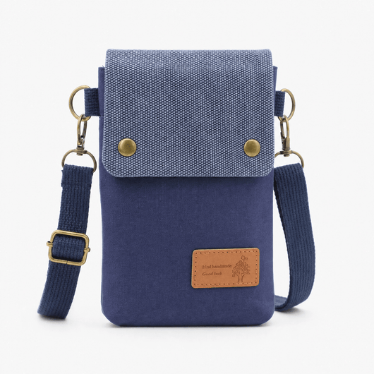 The Sunday Avenue Blue Compact Phone Zip Clutch - Zoe