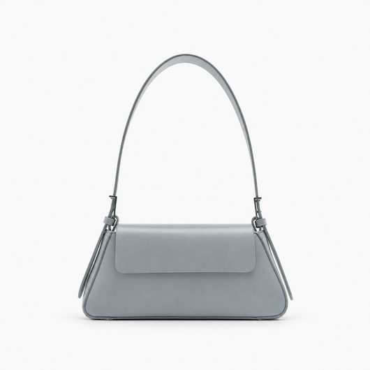 The Sunday Avenue Blue Women's Black Compact Shoulder Bag with Flap Closure