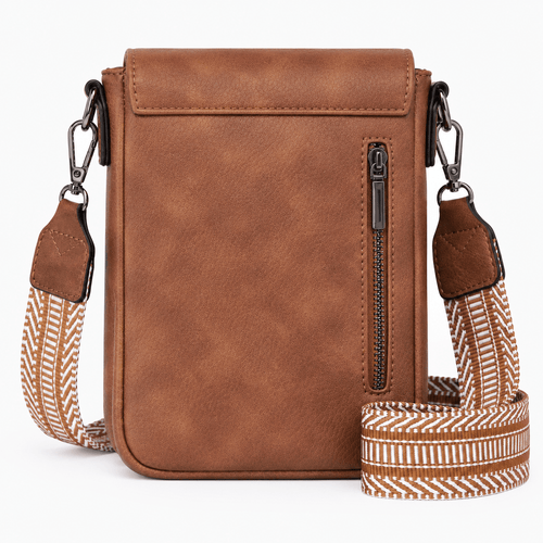 Faux Leather RFID Crossbody Bag - Isadora