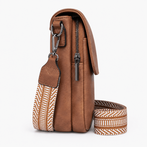 Faux Leather RFID Crossbody Bag - Isadora