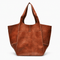 Oversized PU Leather Tote Bag with Wide Straps - Verena