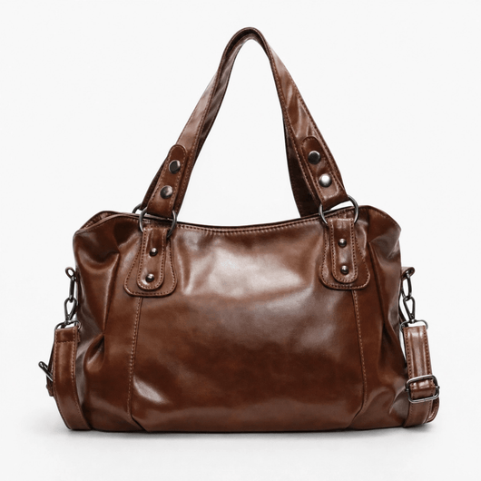 The Sunday Avenue Brown Large Shoulder Work Bag - Fiona
