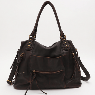The Sunday Avenue Brown School Bag Crossbody - Mercer