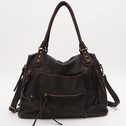 The Sunday Avenue Brown School Bag Crossbody - Mercer