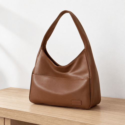 Vegan Leather Hobo Shoulder Bag for 13–15 Inch Laptops - Guinevere