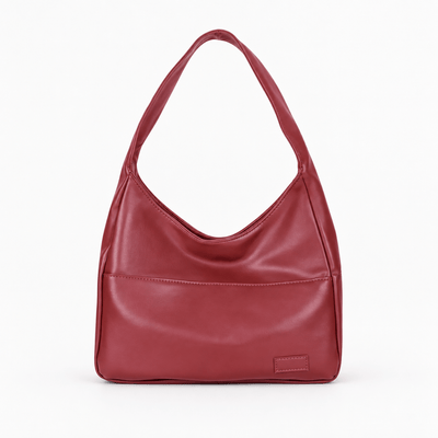 The Sunday Avenue Brown Vegan Leather Hobo Shoulder Bag for 13–15 Inch Laptops