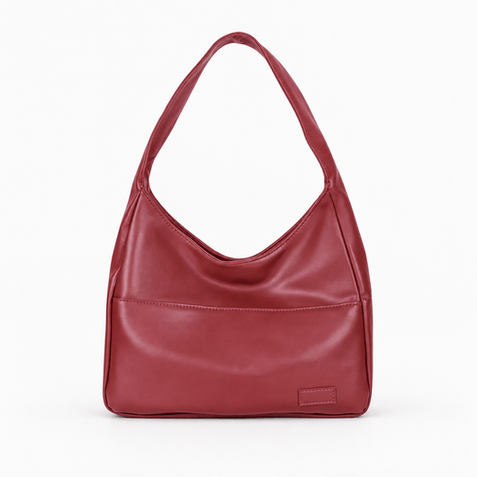 The Sunday Avenue Brown Vegan Leather Hobo Shoulder Bag for 13–15 Inch Laptops