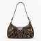 Women’s Synthetic Leather Shoulder Bag with Buckle Detail - Heidi