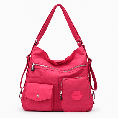 The Sunday Avenue Burgundy Stacey Blue Convertible Multi-Pocket Bag