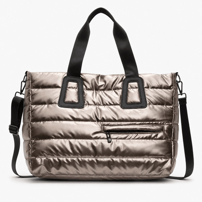 The Sunday Avenue Champagne Cabin-Approved Travel Shoulder Bag - Finch