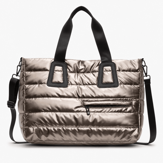 The Sunday Avenue Champagne Cabin-Approved Travel Shoulder Bag - Finch