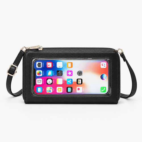 RFID Blocking Crossbody Bag with Touchscreen Phone Pocket - Effie