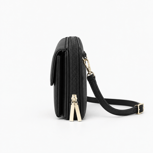 RFID Blocking Crossbody Bag with Touchscreen Phone Pocket - Effie