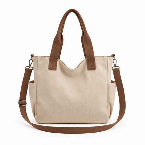 Structured Canvas Tote Bag for 15.6" Laptops - Honora