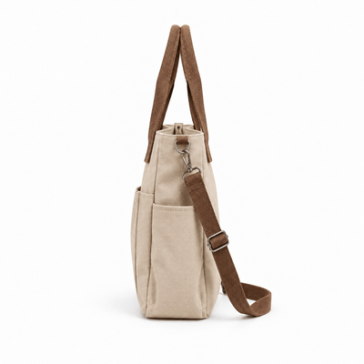 The Sunday Avenue Claire Structured Canvas Tote Bag for 15.6" Laptops
