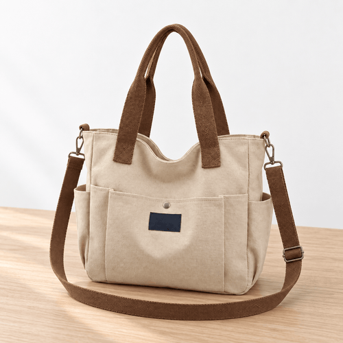 Structured Canvas Tote Bag for 15.6" Laptops - Honora