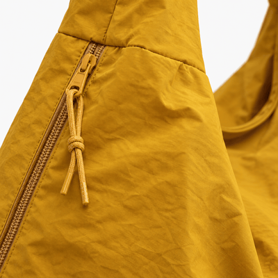 The Sunday Avenue Clara Yellow Nylon Hobo Bag with Multiple Pockets