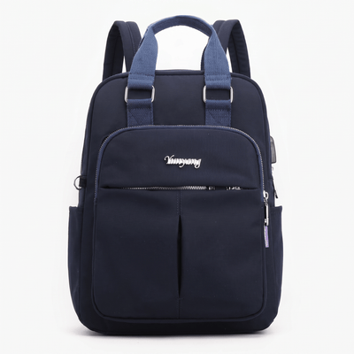 The Sunday Avenue Dark Blue Practical Everyday Backpack - Serena