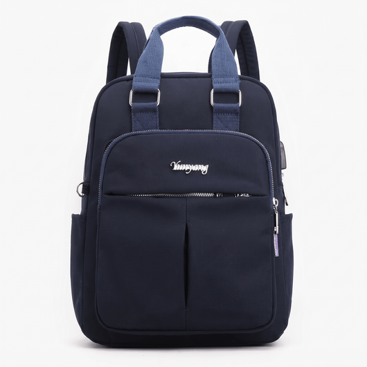The Sunday Avenue Dark Blue Practical Everyday Backpack - Serena