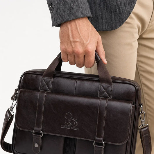 The Sunday Avenue Dark Brown Professional Laptop Messenger - Leo