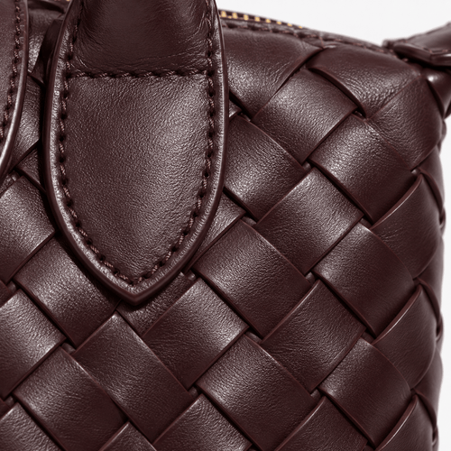 Woven Mini Crossbody Bag with Top Handles - Eloise