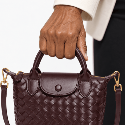 Woven Mini Crossbody Bag with Top Handles - Eloise