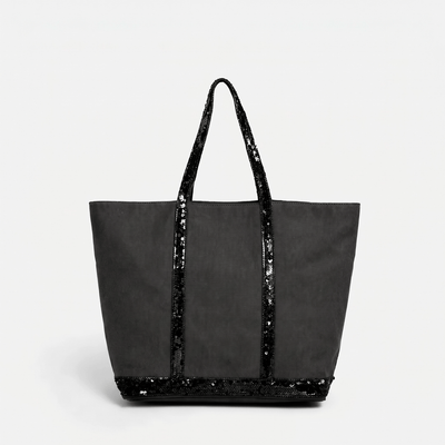 The Sunday Avenue Dark Grey Spacious Everyday Work Tote - Daisy