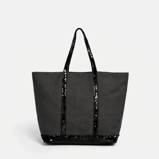 The Sunday Avenue Dark Grey Spacious Everyday Work Tote - Daisy