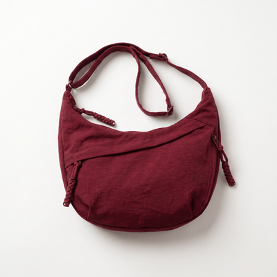 The Sunday Avenue Dark Red Oversize Travel Bum Bag - Perry