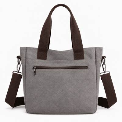 The Sunday Avenue Dorothy Grey Canvas Multi-Compartment Tote Bag