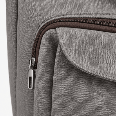 The Sunday Avenue Dorothy Grey Canvas Multi-Compartment Tote Bag